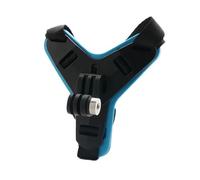 Helmet Chin Strap Mount, Compatible For GoPro, Compatible For Insta360, Holder For Action Camera(Blue color)