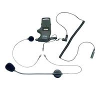 Helmet Clamp Kit - For Earbuds with Attachable Boom Microphone & Wired Microphone