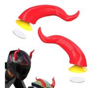 Helmet Devil Horns - Motorcycle Helmet Decoration | 2 Pack ABS