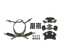 Helmet Dial Suspension System Chin Strap and Padding Kit for ACH MICH Team Wendy FMA EXF Helmets Easy Installation Comfortable Fit (Army Green Sponge)