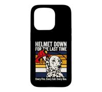 Helmet Down For The Last Time Firefighter Dalmatian Case for iPhone 15 Pro