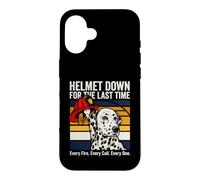 Helmet Down For The Last Time Firefighter Dalmatian Case for iPhone 16