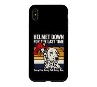 Helmet Down For The Last Time Firefighter Dalmatian Case for iPhone XS Max