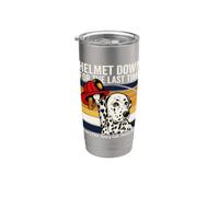 Helmet Down for The Last Time Firefighter Honor Stainless Steel Insulated Tumbler