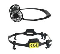 Helmet Fan, External Cooling Device, 3 Speed Airflow Control, Built In Night Light Feature, Hard Hat Cooler for Workers, Agriculture, Cycling, Camping, Farmers, Warehouse Settings, Black Color