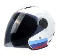 Helmet for Motorcycle Open Face Motorcycle Helmet with Visor Road Legal ECE 22.06 Approved Suitable All Seasons for Men Women Commuting Outdoor Adventure Scooter Sportbike D,S=(55-56CM)