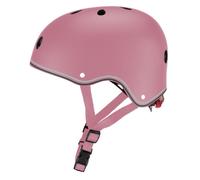 Globber Primo Junior Kids Adjustable Helmet - 48-53 cm - ABS Shell - 2 Year Warranty (Deep Pastel Pink)