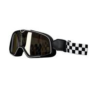 Helmet Goggles Motorcycle Goggles Vintage Dustproof Racing Goggles Retro Sports Glasses for Mountain Biking, Motocross Riding Goggles Windproof, Dustproof Motorcycle Ski Goggles for Men and Women