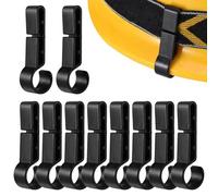 Helmet Headlamp Clips,10-Pieces Headlight Holder Helmet Hooks | Hard Hat Clamp Attachment for Maintenance Construction Industrial Work Caving Oilfield Outdoors