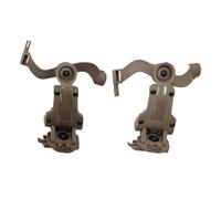 Helmet Headset Adapter, Khaki FAST Style Tactical Arc Rail Headset Adapter, compatible with Wendy Adapter System, Multi Angle Adjustable, Lightweight, Hands Free, Noise Canceling