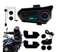 Helmet Headset - Motorcycle Wireless Speaker 5.3, IPX6 Waterproof Intercom System, Type-C Charging 1000mAh Battery | Universal Communication Device For All Motorbike Helmets GPS Music