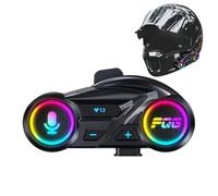 Helmet Headset - Wireless Motorcycle Helmet with Speakers - Noise Reduction Waterproof 800mAh Earbuds for Skiing Racing Touring Snowmobile Bicycle Commuting