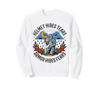 Helmet Hides Tears Armor Hides Fears Knight Warrior Medieval Sweatshirt