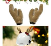 Helmet Horns Decoration, Motorcycle Helmet Decoration, Christmas Antlers Helmet Decor, Suitable for Most Types of Helmets, Make You The Center of Attention While Riding for Christmas, 12cm