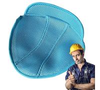 Helmet Insert Blue Work Protection - Sweat-Absorbing Pad for Construction Site | Breathable Washable Bottom Cap with Permanent Ventilation | Warehouse Personnel, Production Employees, Cyclists, Drives