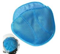 Helmet Insert Blue Work Protection - Sweat-Absorbing Pad for Construction Site | Breathable Washable Bottom Cap with Permanent Ventilation | Warehouse Personnel, Production Employees, Cyclists, Drives