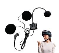 Helmet Intercom - Communication Headset Microphone, Waterproof Audio Device, 10 Pin Connection | Travel Cycling Motorcycle Teens Adults Hands Free Riding Outdoor Safety Gear Adventure Touring Speaker