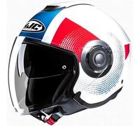Helmet Jet HJC i40N PYLE MC21 White Blue Red Glossy Size XL