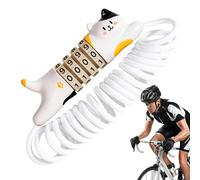 Helmet Lock - Bikes Combination Lock, 4 Number Code Locks, Anti-Theft Security Device | 5.31 Inch, Bike Motorcycle Scooter Door Gate Locking Accessory for Safe Outdoor Protection, 1*Pc