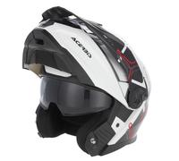 Helmet Modular Acerbis P/J Rider Visor Sunshade Black White Red SIZE S