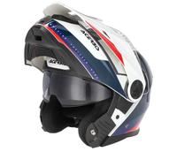 Helmet Modular Acerbis P/J Rider Visor Sunshade White Blue Red SIZE S