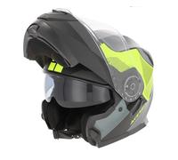 Helmet Modular Flip Up Acerbis Serel Double Visor Black And Yellow Fluo SIZE S