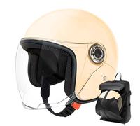 Helmet Motorcycle, Motorcycle Half Helmet, Breathable Protective Gear with Visor, Washable Liner Scooter Helmets, for Women Men Adventure Outdoor Riding Scooter Sportbike