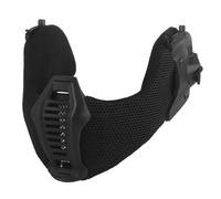 Helmet Mouthguard Compatible for Wendy 3.0 Helmets Face Mask Accessories Teeth Protection for Halloween Cosplay Movie Prop Paintball CS Game (Black)