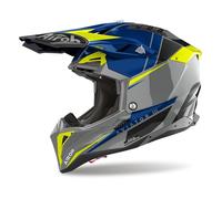 Helmet Off Road Airoh AVIATOR 3 Push Blue Gloss