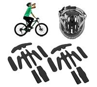Helmet Padding Kit, 2 Sets Bike Helmet Lining with Hook and Loop Bike Lining for Electric Riding (One Size)