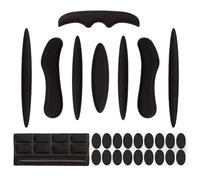 Helmet Padding Kit, Anti-Collision Helmet Foam Pads, Universal Bike Helmet Foam Inserts, 1 Set Bicycle Lining Sponge, Helmet Padding Replacement, for Cycle Helmet, Black