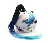 Helmet Ponytail Pigtails Twist Braids Hair Wig Punk Style for Motorcycle Motocross Off Road Decoration Bike Bicycle Cycling Biker Riders Skateboarding Scooter Costume Cosplay (Black Lake Blue)