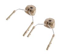 Helmet Rail Adapter 1Pair Headset Helmet Adapter ARC Rail Adaptor Suspension Headphones Bracket Hunting Earmuffs Support Left & Right Side Attachments replacement for Comtac(Tan)