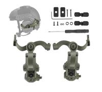 Helmet Rail Adapter - Rotating Arc Rail Connector, Secure Earphone Holder | Helmet Mounting System, Side Rail Attachment Tool for Tact Equipment