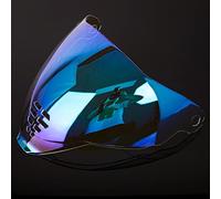 Helmet Shield for ICON Airflite, Helmet Visor Faceshield Uv-Cut Sunscreen Windshield Faceshield Motorbike Replacement Sun Shield Lens Face Shield Accessories,REVO Blue