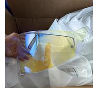 Helmet Shields, VZ400 Motorcycle Helmet Lens For Shark Skwal i3 D-Skwal 3 Ridill 2 VZ400 Helmet Visor Helmet Accessories(Clear Revo Blue)