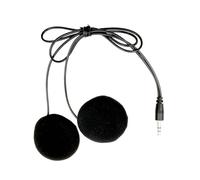 Helmet Speakers - Motorcycle Headphones with 3.5 mm Jack Plug and 1 Metre Extension Cable | High Resolution Double Speakers for Full Face Helmets | 40 mm 32 Ω Driver to Record Daily Life