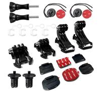 Helmet Sticky Mounts Adhesive Buckle Mount Screw Accessory Kit Compatible with Insta360 ACE Pro ONE X3 X2 X RS R GO 3 2, GoPro Hero 12 11 10 9 8 7 6 5 Max Fusion Session and DJI Osmo Action Cameras