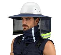 Helmet Sun Shade with Reflective Strip Neck Gaiter Mesh Sun Protection
