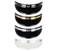 Helmet Sun Visor Guard - Helmets Visor Shield, Three Clip Shade Protector, Easy Install Riding Accessory, Vintage Style Gear | Helmet For Motocross Half Face Riding Protection Outdoor Use