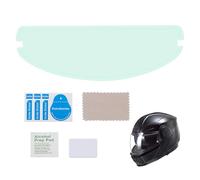 Helmet Visor Anti Fog Film, Motorcycle Universal Protective Anti-fog Film Clear Helmet Shield Lense Insert Transparent Motorbike Helmet Cover Resistant Waterproof Sticker with Cleaing Kit Accessories