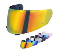 Helmet Visor for i90 i91 HJ-33 Motorcyle Helmet Sun Shield Lens,Motorcycle Face Shield Helmet Accessories Replacement (Chrome Red)