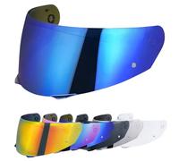 Helmet Visor for i90 i91 HJ-33 Motorcyle Helmet Sun Shield Lens,Motorcycle Face Shield Helmet Accessories Replacement (Chrome Blue)