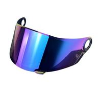 Helmet visor lens, FF358 Visor for LS2 FF396 FF358 FF300 Helmet Face Shield Sunscreen Replacement Windproof Lens UV Protective Durable Anti-Scratch(Rainbow)