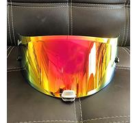 Helmet visor lens, Motorcycle Helmet Lens Visor Glasses Full Face Case Compatible with H-JC RPHA-11/70 Venom Second And Third Generation Mask(Orange)