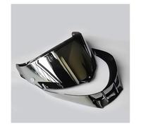 Helmet visor lenses, Motorcycle Helmet Big Tail Fit For AGV Pista GPR GPRR Helmet Visor+Rear Tail Set Moto Casco Len Spoiler Parts Accessories Outfit(Visor Tail Silver11)