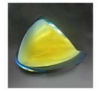 Helmet Visor Windshield Shield Compatible with Mo&to&ra&x S30 G263/JET-3(Tea Revo yellow)