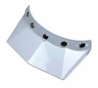Helmet Visors Universal 5-Snap Visor for Open Face Motorcycle Helmet Wind Flip Up Shield Cap Tongue(WHITE)