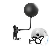 Helmet Wall Rack - Swivel Storage Stand, 180° Rotating Organizer with Three Hooks, Space-Saving Display Including Coat & Baseball Gear Support, Motorcycle & Cycling Accessory for Home Garage