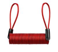 Helmets Lock Cable - PVC Coated Steel Wire 120 cm Double Ring Safety Cable | Motorcycle Bicycle Scooter Anti-Theft Reminder Rope | Portable Disc Lock Accessory for Helmets and Brake Disc Security